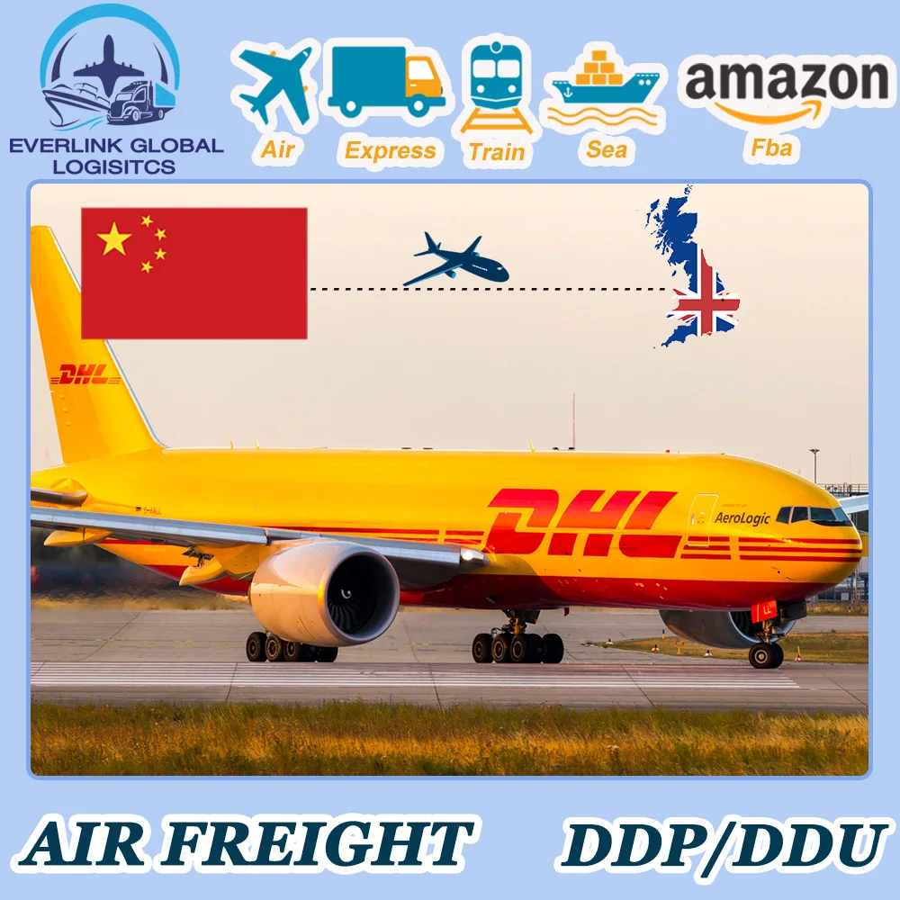 International Shenzhen logistic forwarder DHL express delivery air freight cheapest shipping rates from China to USA UK