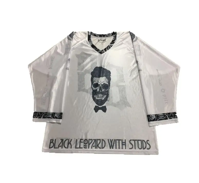 light weight  Laced up or V neck highest quality fully sublimated ball hockey jerseys custom with numbers and name