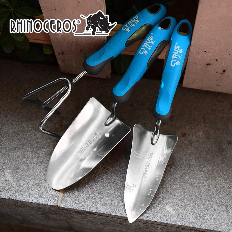 China Professional Manufacturer High Quality Stainless Steel Gardening Tools Set Trowel, Transplanter & Cultivator