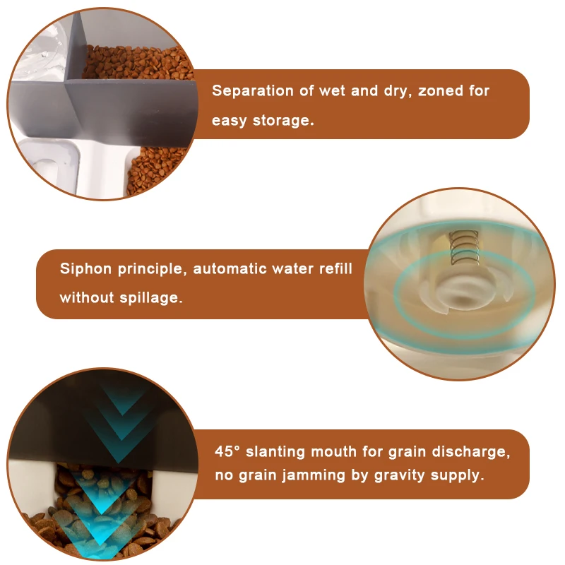 Silicoco Wholesale Custom Health Electric Cat Dog Smart Automatic Pet Feeder Food Dispenser Cat Food Bowl