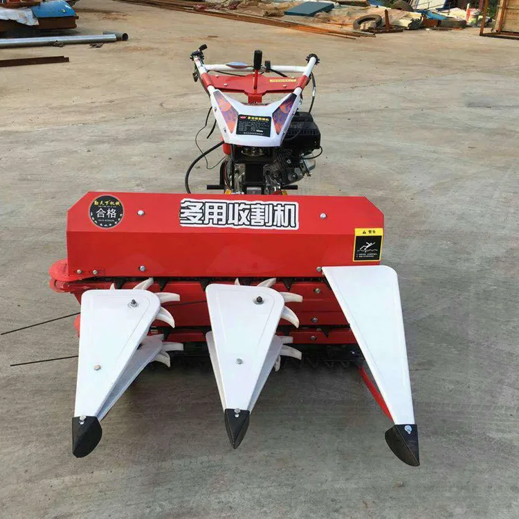 
Peru Chile Ecuador mini combine harvester napier grass rice alfalfa hand held walking reaper 