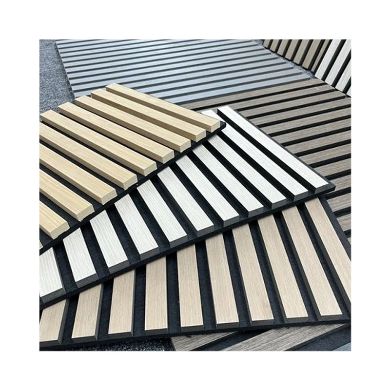 Wall And Ceiling Akupanel MDF Soundproof Slatted Multi-Scenario Noise Reduction Decorative Acoustic Panels