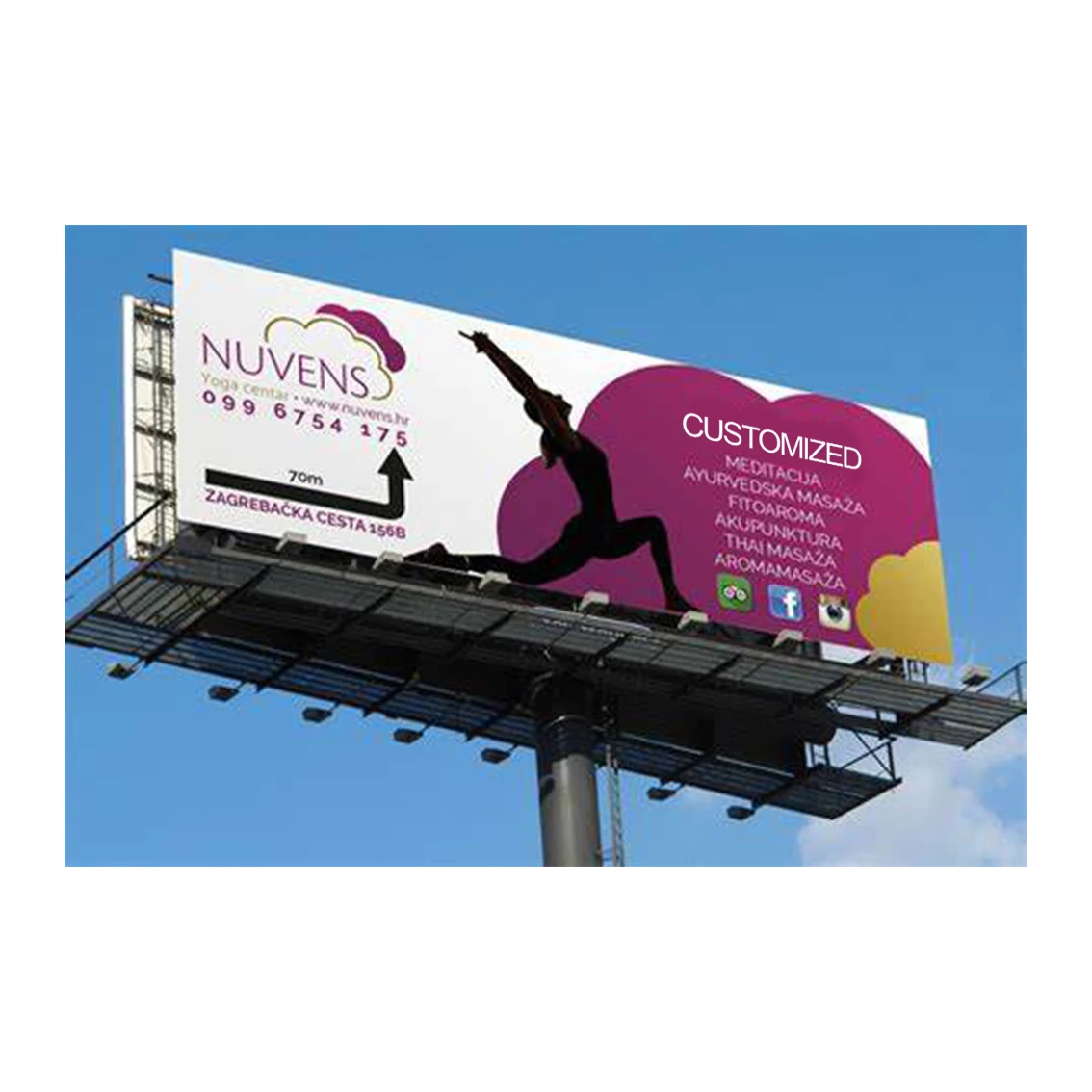 Customized full colour printing large banner birthday banners party decoration digital banner display