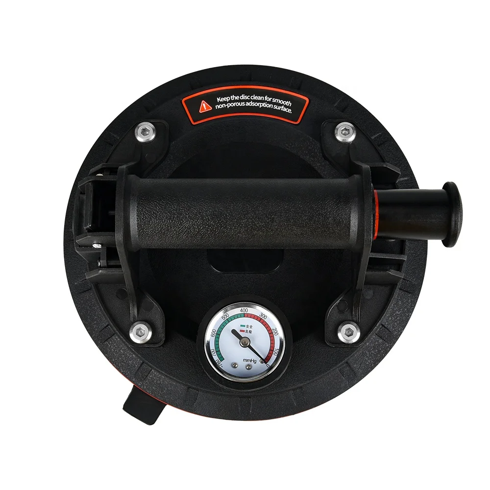 Glass Vacuum Suction Cup Lifter Heavy Duty Hand-held Vacuum Panel Lifter, Powerful Industrial Glass Sucker Carrier with Handle