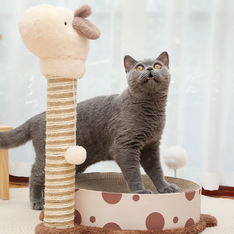 cat nest toy scratch post corrugated paper sisal rope cat claw sharpener