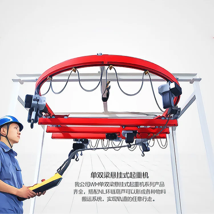 Flexible electric rail mobile hoist suspension single beam bridge crane