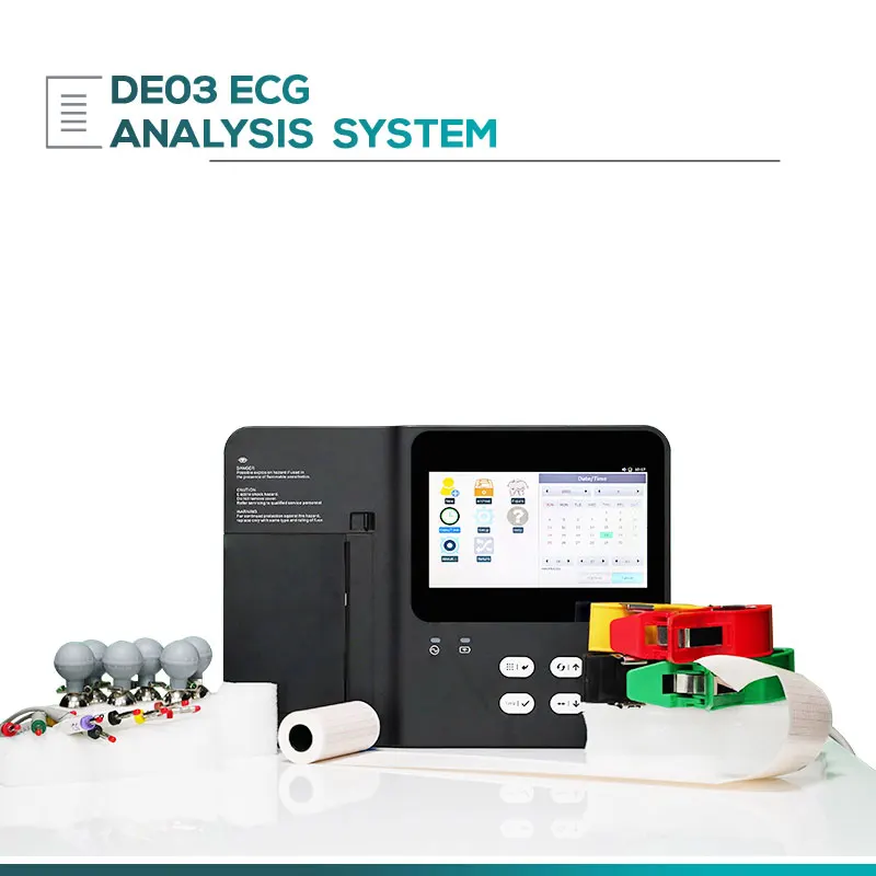 Medical analysis 12 leads ECG machine device 3 channel