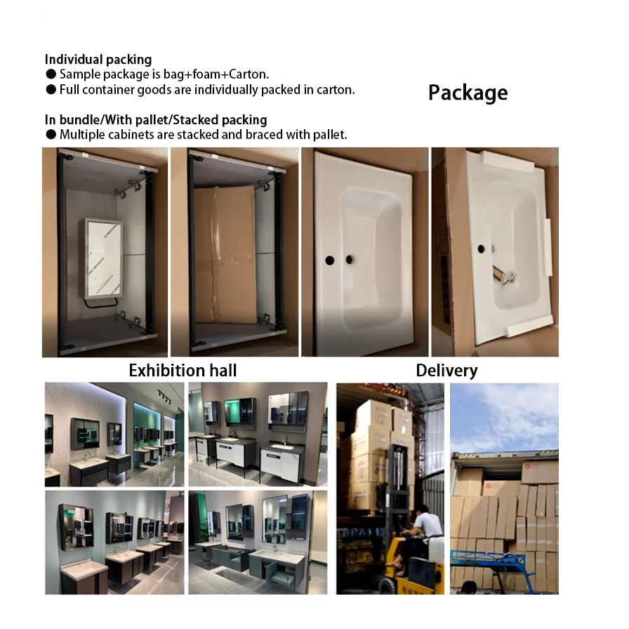 120CM Led Mirror Single Sink Wall Hung Makeup Bathroom Vanity Top Marble