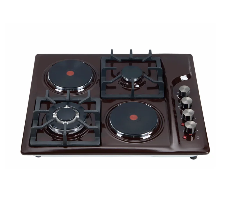 novel design china wholesale 4 burners gas & electric hob gas stove built in gas & electric cooktop 4 burner