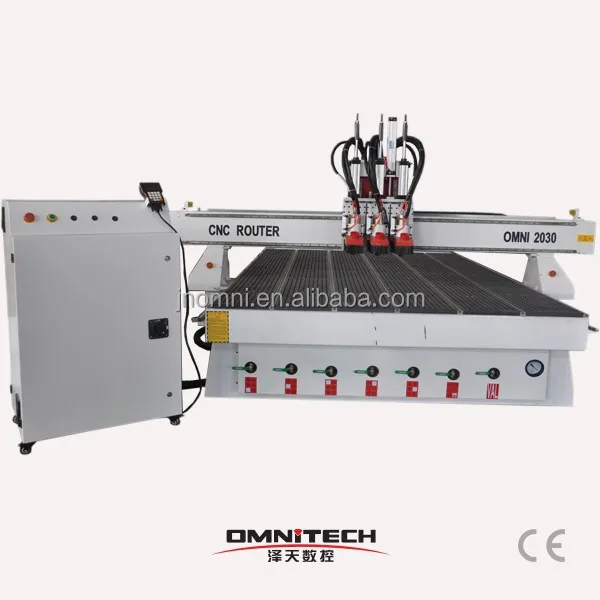 China High Speed Multi Spindle Double Head Cnc Machine Router For Woodworking Door Making Machine