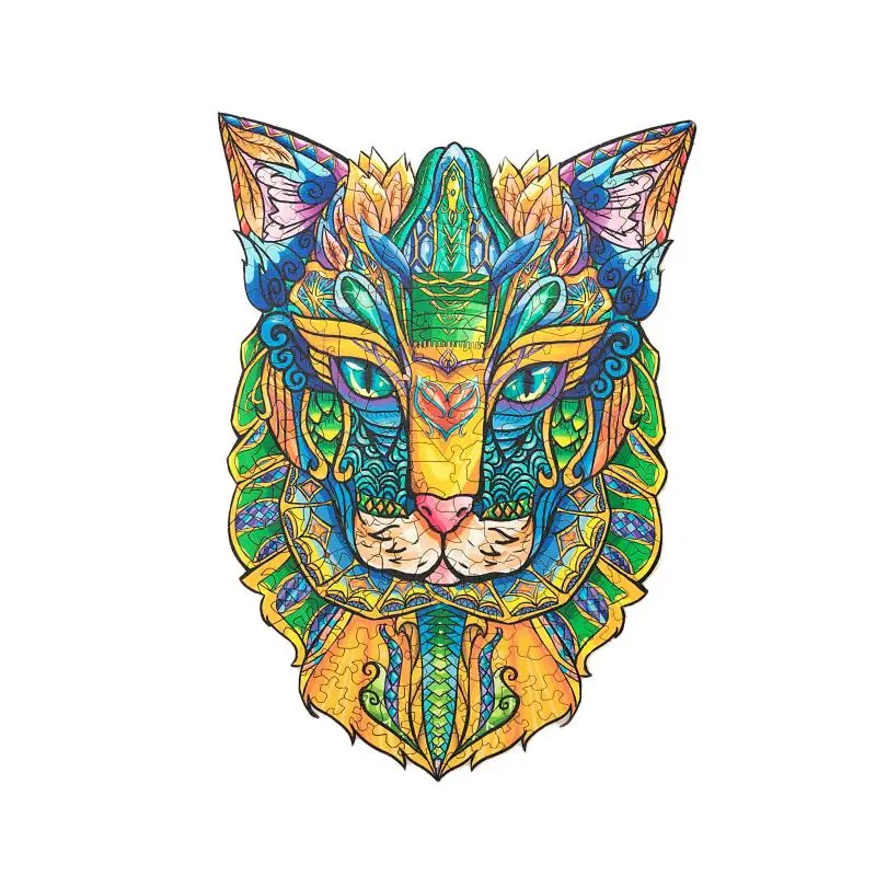 Jigsaw puzzle Unique Shape Jigsaw Pieces game toys animals 3d custom Wooden Puzzle for Adults