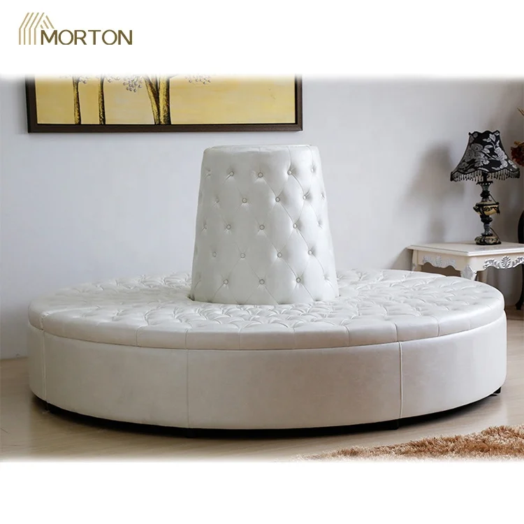 Commercial Furniture Luxury nail salon waiting area Large Size Wedding Event Round Waiting Sofa Chairs