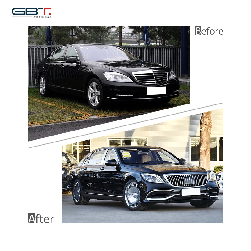 GBT Factory Facelift Body Kit mercedes w221 Upgrade 2018 W222 S Class MBH Model Accessories For 2006-2012 Benz S W221