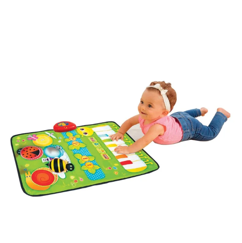 baby gym piano play carpet mat musical toys with LED lights songs musical mat for toddler kids