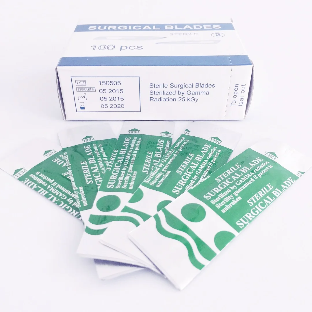 Sterile disposable stainless steel surgical blades