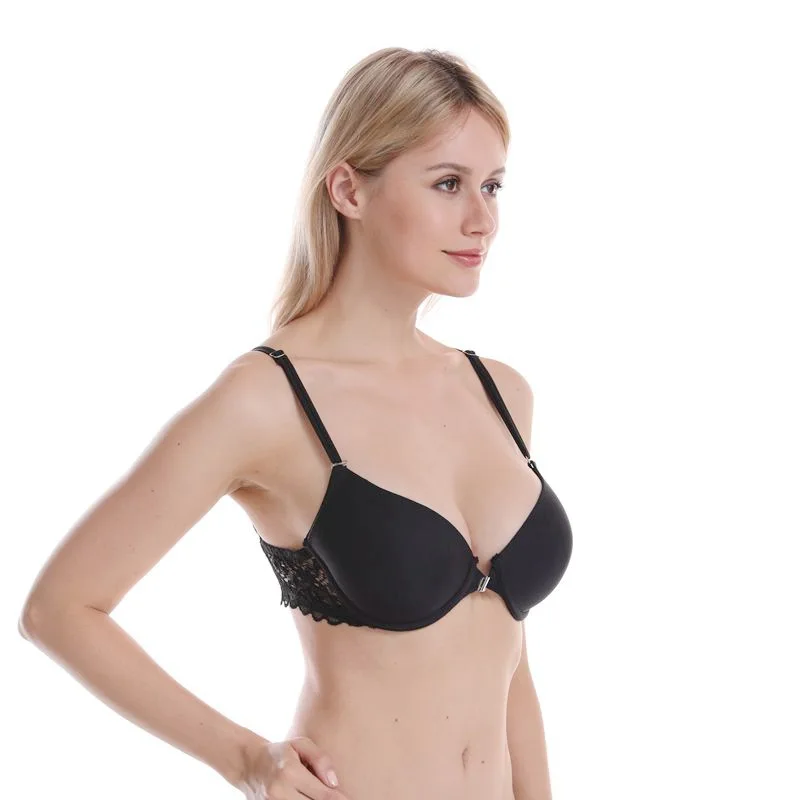 Sexy front closure bra B cup lace sexy young girl beauty bra Women seamless bra