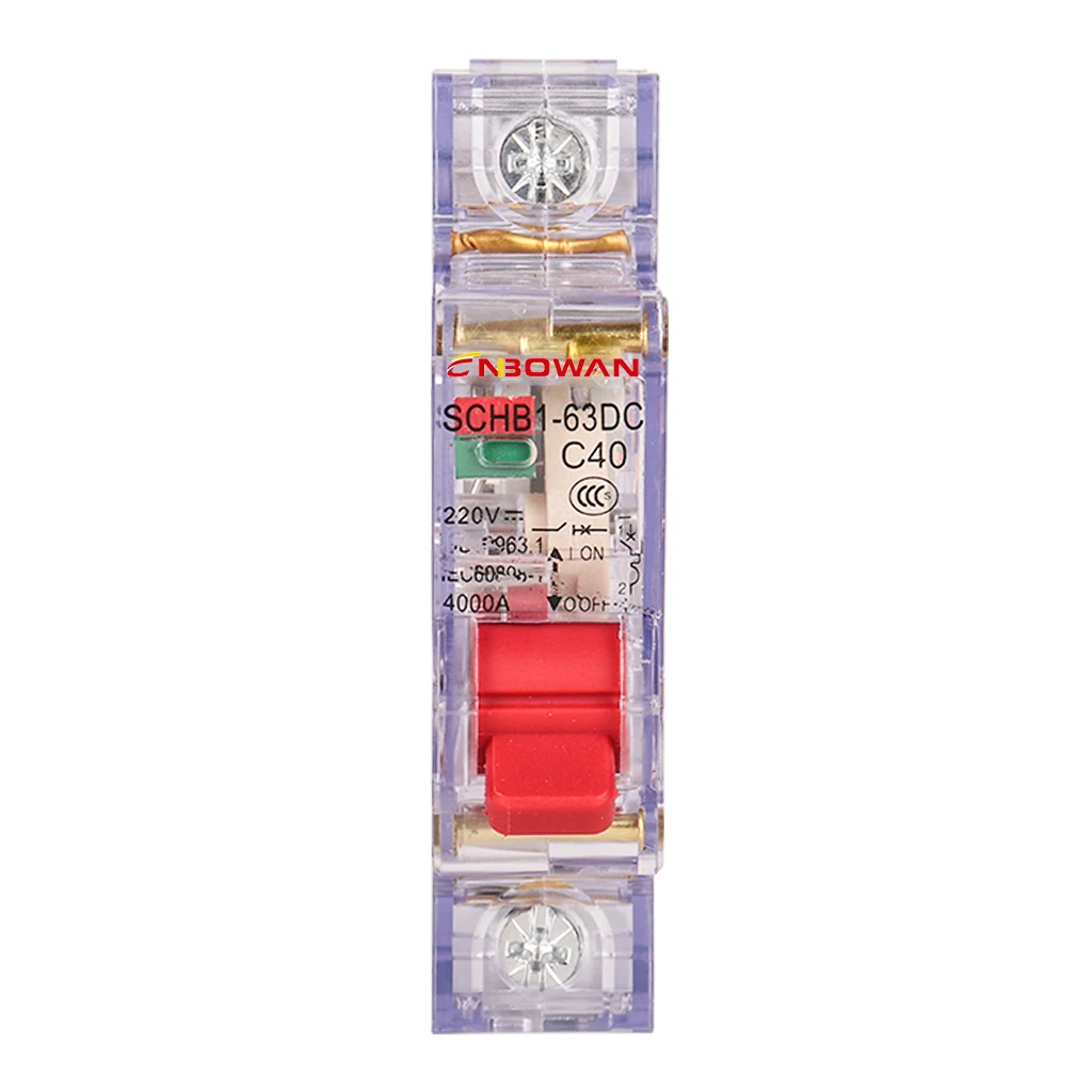 Single Pole Single Phase Sp 1p 63a DZ47 Miniature Circuit Breaker Ac 230v/400v 6ka 50/60hz Rcd Mcb Changeover Switch