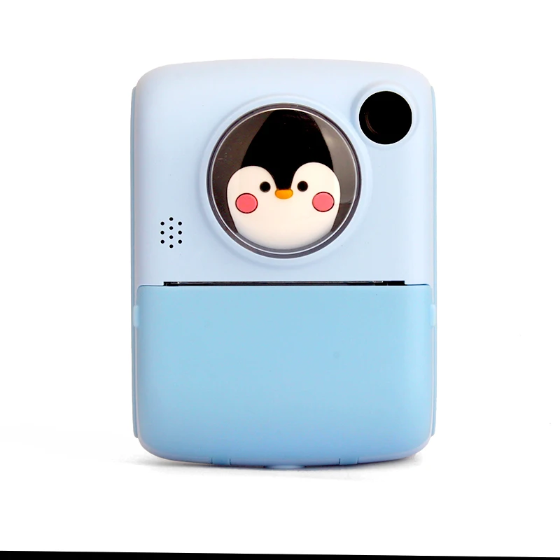 Portable cute animals instant printing camera dual lens kids toy HD 2.0 inch screen 8X digital zoom  with thermal Print Paper