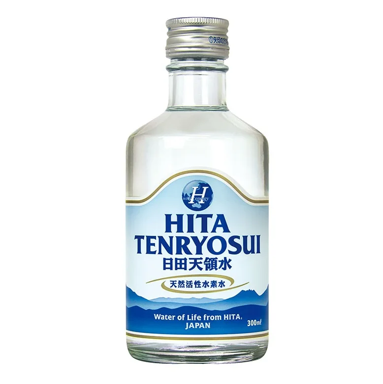 Японская стеклянная бутылка для питья Hita Tenryosui 300 мл минеральная