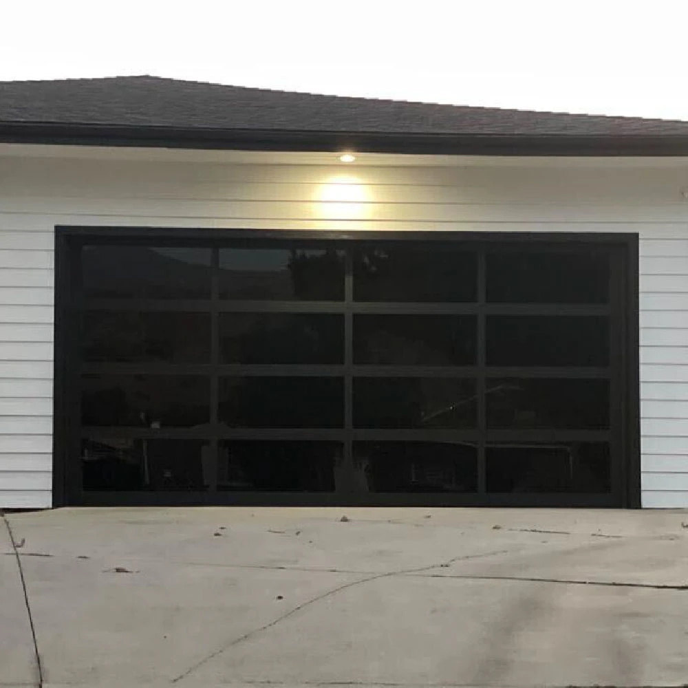Full View Automatic Aluminum Glass Garage Door with Good Prices