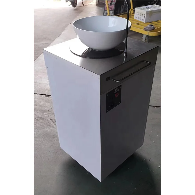 Siman color optional hand washing basin intelligent touch high quality long tap round basin with heating switch wholesale