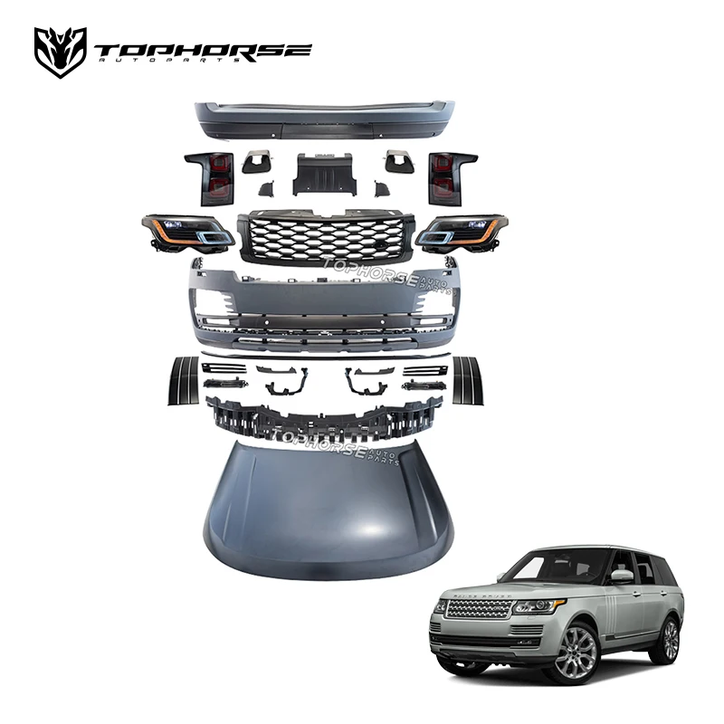 2013-2017 Rang-rover vogue facelift  lan-d rover upgurade kit  old to new bodykit bumper head light RRV L405