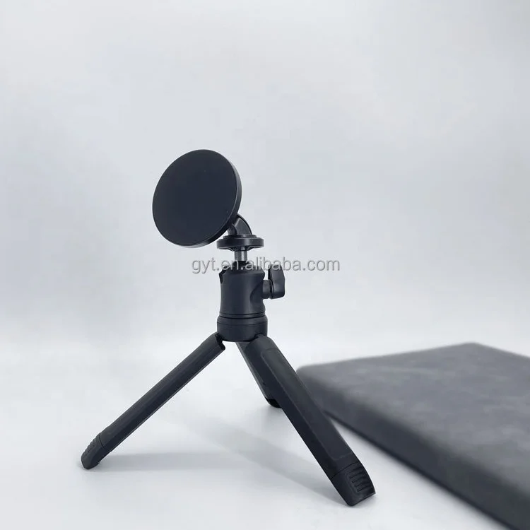 2023 DIY Assembled Slim 360 Degree Rotating Magsafing Stand Magsaf Mount Magnetic Phone Holder Tripod With 1/4 Inch Screw