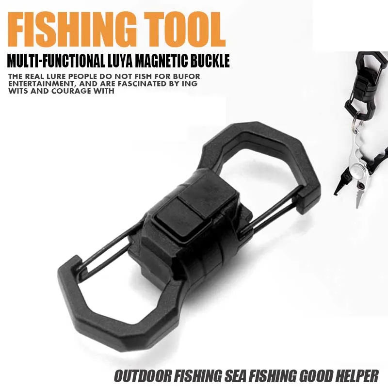 Fly Fishing Magnetic Net Release Keeper for River and Stream Convenient Magnetic Keychain Clip Holder with Buckle (B06)