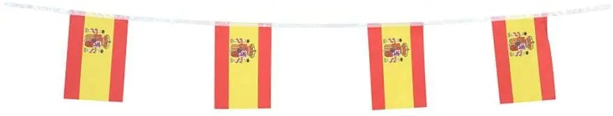 Wholesale Double Side Printing Spain bunting String Flags for World