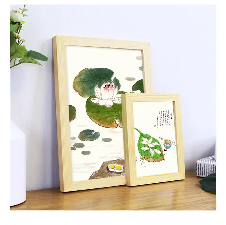 High Quality Mdf Black Wooden Painting Frame 5x7 11x14 24x36 Inches Wooden Painting Frame Home Decoration Modern Picture Frame