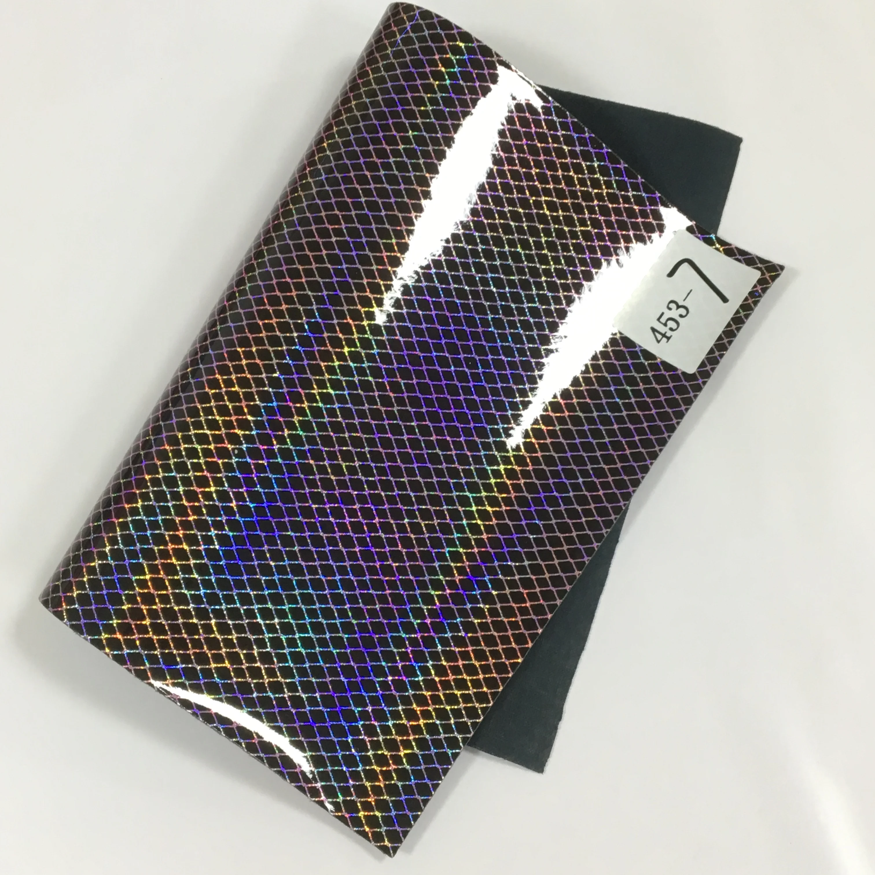 Wholesale Holographic Leather For Bag Shoe Craft And Uplostry  Durable Use Design Faux Leather custom embossed faux leather