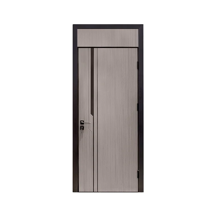 factory made solid wood laminated oak teak timber MDF grain flush panel door