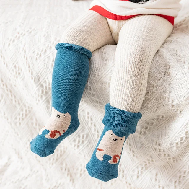 
Baby cute bear cartoon beigh tights 