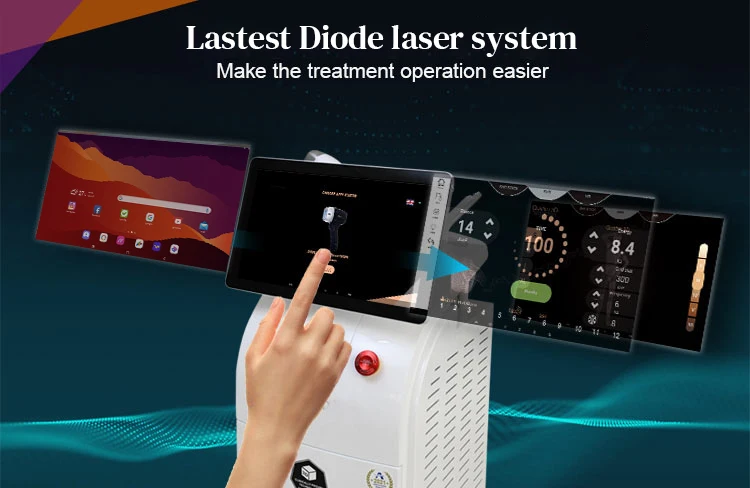 2024 Newest Renting System Diode Beauty Device hair  removal  1064nm 755nm 808nm Diode Laser Titanium Stationary Machine 1~400ms