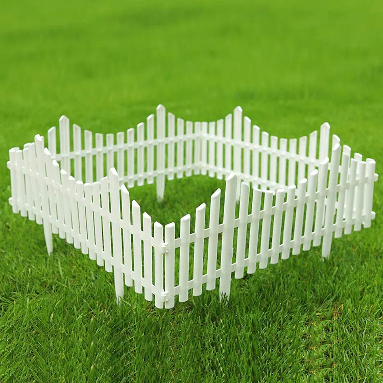 Garden Decoration White Garden Barrier Fence Plastic Small Garden Fence