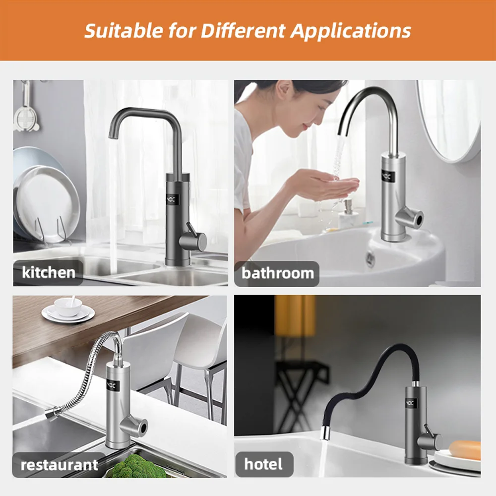 Высококачественный нагреватель для кухни и ванной комнаты 220 В с одной ручкой электрический душ мгновенный нагрев смеситель воды кран