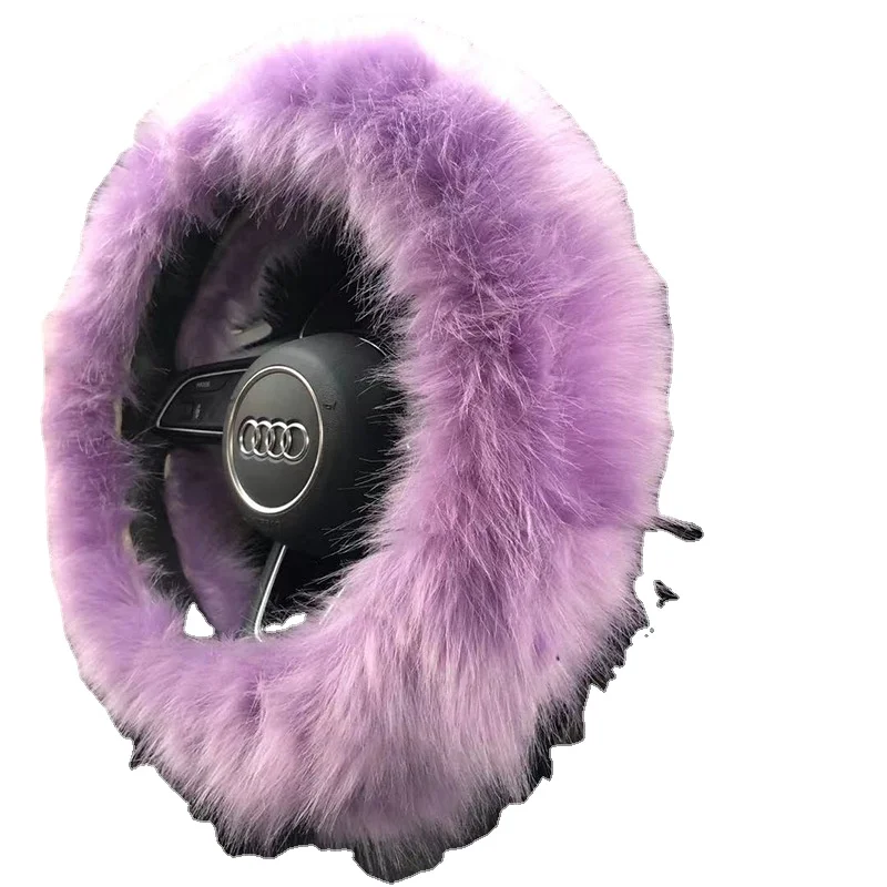 amazon hot sale luxury cute leather Christmas gift car steering wheel cover protector for girl for women