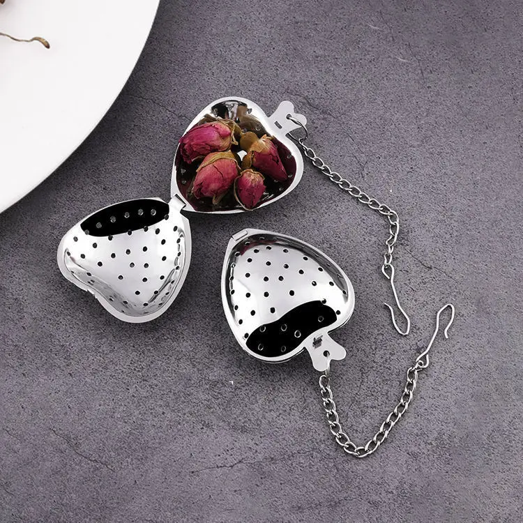 Coffee, Tea & Espresso Supplies Stainless Steel Tasting Spoons Infuser Teaspoon 4*14cm Strainer Heart ShapeCoffee & Tea Tools