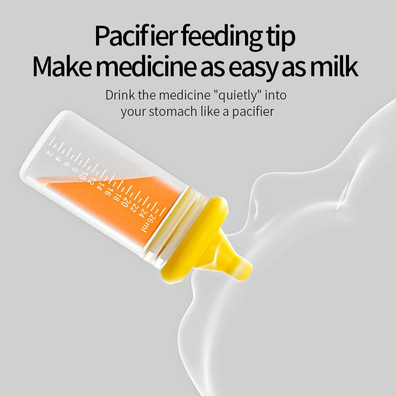 Manufactory OEM Baby Products Silicone Baby Bottle Nipples Syringe Food Feeder Dropper With Nipple Medicine Feeder For Children