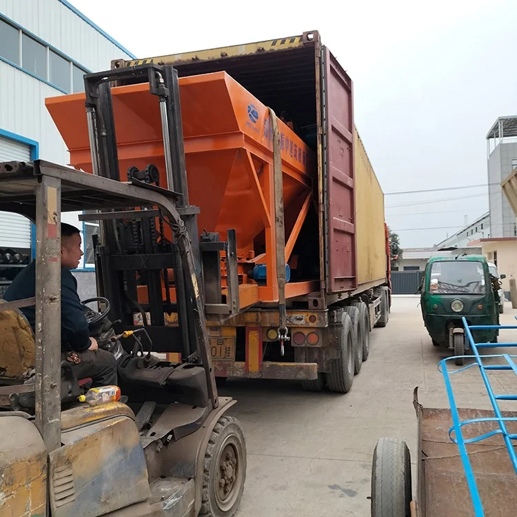 Concrete Batching Plant Machine PLD1200 3 bins belt conveyor weighing aggregate hopper