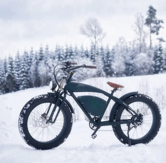 LOHAS Best Quality electric bike 26 inch fat tyre snow 48V battery lithium 500 vintage electric bike bicycle for sale