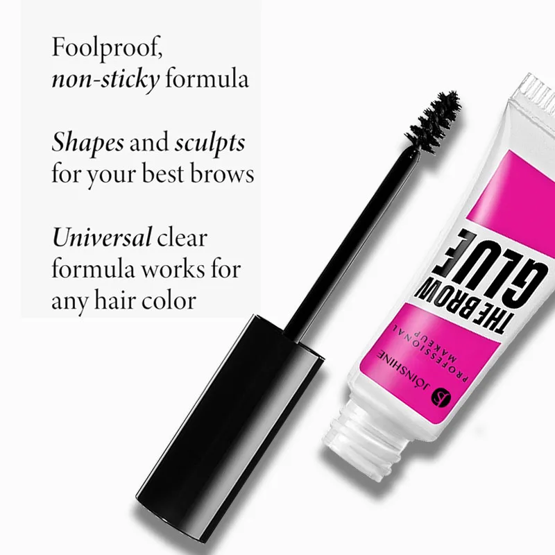 Custom Natural Finish Brow Freeze Gel Private Label Sculpts Brows Clear Brow Wax Gel Extreme Hold Eyebrow Gel Wax