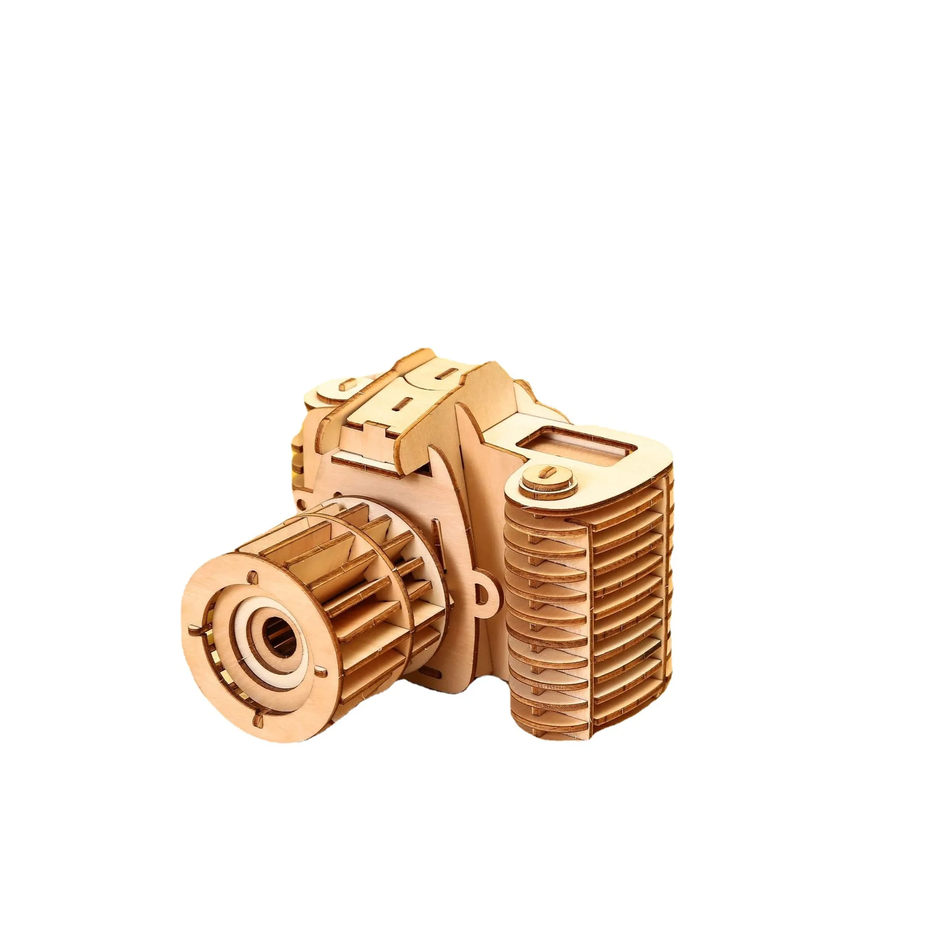 Wholesale UV Printing New Girls 3D Wooden Puzzle Educational Carousel Piano Toys for Kids Aged 5-7 Unisex Box Packed