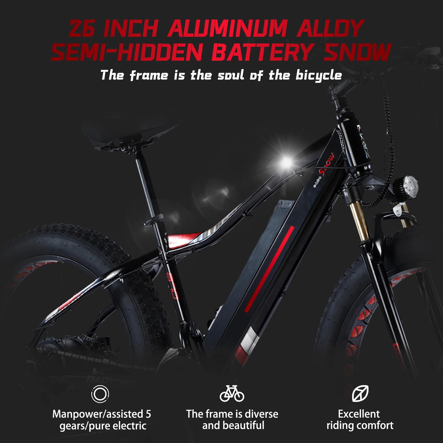 New Fashion 21 Speed lithium battery Electric Bicycle Fast Electric Mountain Bike off-road booster ebike for Adult