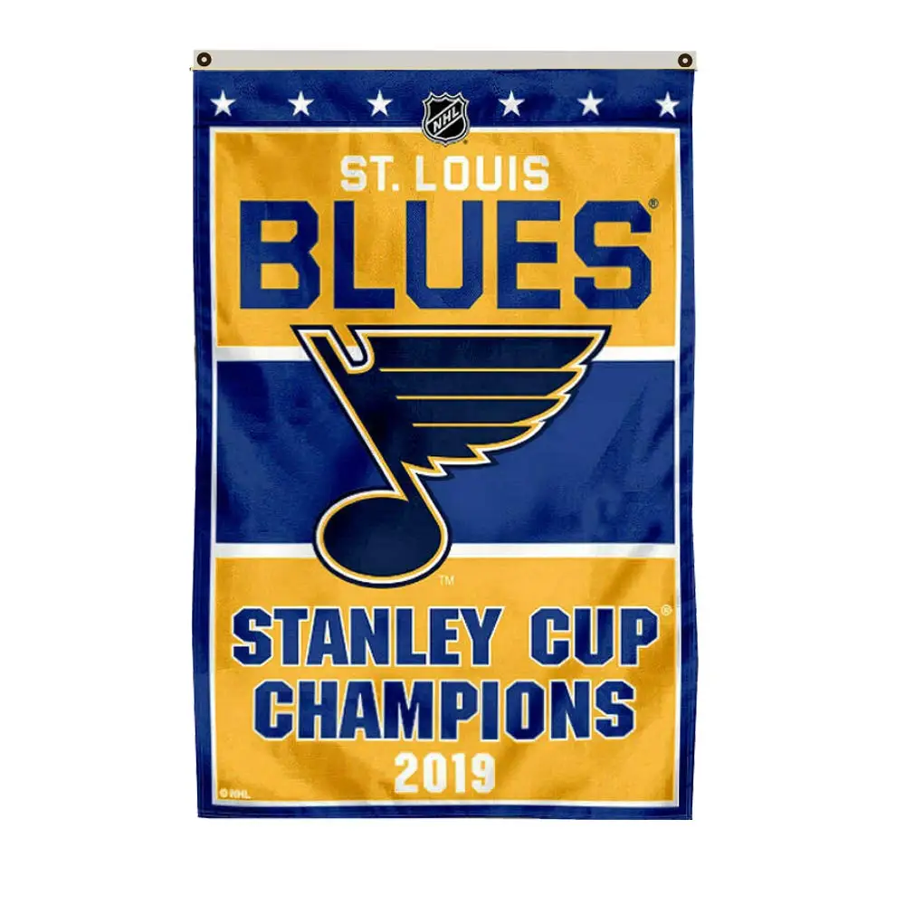 St.Louis Blues 2019 Stanley Cup Champions Flag Banner Man Cave
