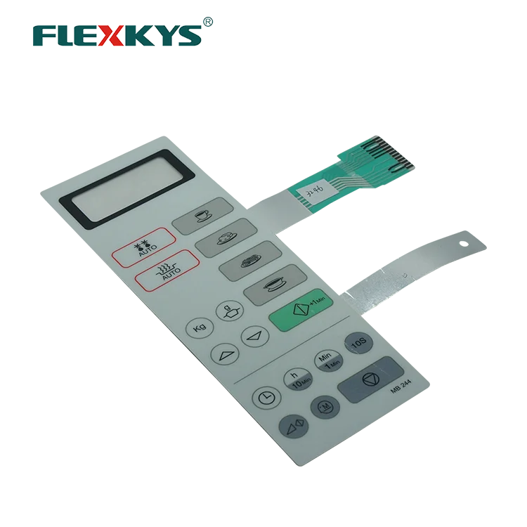 УФ-защита, водонепроницаемый мембранный переключатель для микроволновой печи с 1 дисплеем