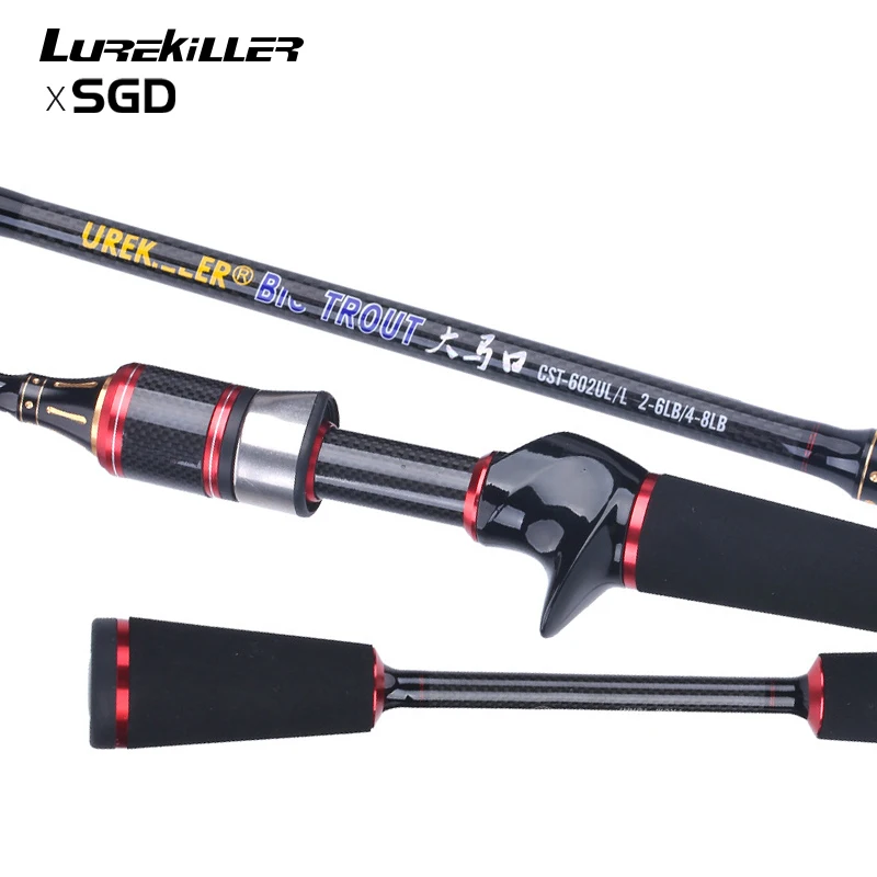 Lurekiller Big Trout 602 1.8 m Lure Fishing rod Peche 2 Tips Power High Carbon 2 sections Spinning Baitcasting Ultra Fishing Rod
