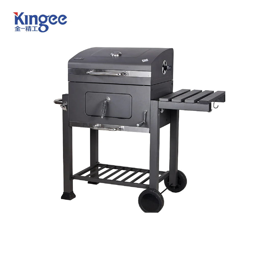 Outdoor Carbon Steel Bbq Grill Meat Smoker Bbq Grill Square Smoke Oven
