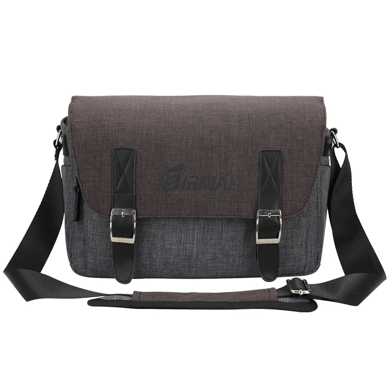 
EIRMAI digital video leather message bag dslr sling camera bag with rain cover 