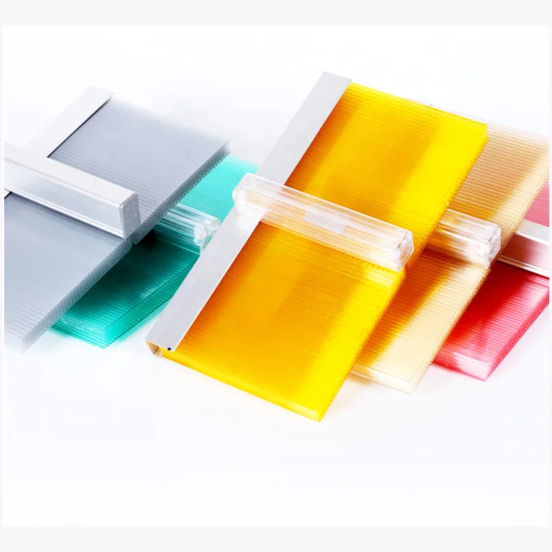 Поликарбонатный Водонепроницаемый U-образный замок, противоуф-защита, поликарбонатная пластиковая кровельная система